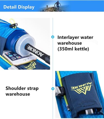 AONIJIE Lightweight Unisex 5.5L Running Race Hydration Vest Hydration Pack Backpack Riding Bag in Saudi Arabia