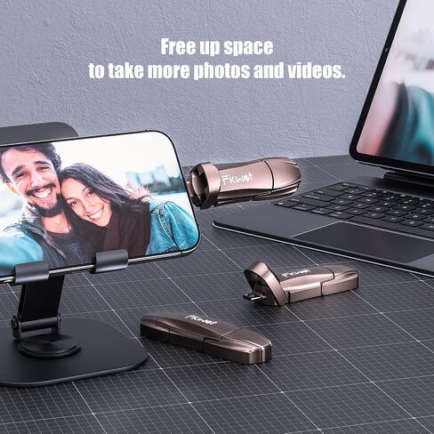 External SSD USB Flash Drive 2TB, Up to 2050MB/s 2-in-1 Type C+ USB A USB3.2 Gen2 Solid State Thumb Drive SSD Stick for iPhone 15/16/Android/Windows/Mac/PC/Laptops in Saudi Arabia