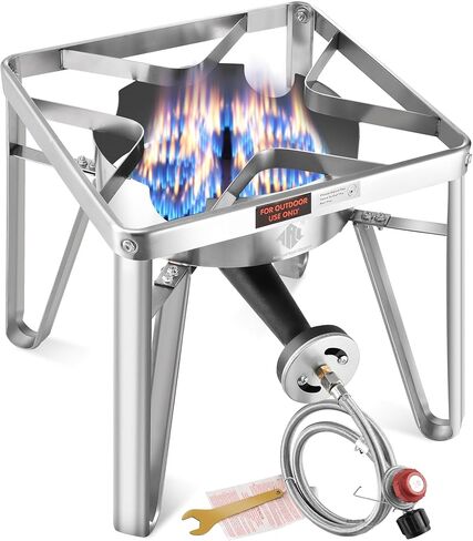 ARC 200,000BTU Propane Burner Stainless Steel Single Burner Propane Stove Gas Cooker,Heavy-Duty Outdoor Cooker for Turkey Fry,Crawfish Boil,Homebrewing,and More! in Saudi Arabia
