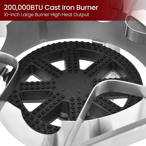ARC Advanced Royal Champion ARC Propane Burner, 200,000 BTU Propane Stove with 0-20 PSI Regulator, Outdoor Burners for Cooking Gas Burner Gas Cooker Single Burner for Outdoor Cooking in Kuwait