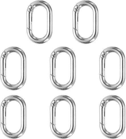 Harfington Spring O Clip Ring Clip ، Metal Spring Clasp Key Ring ، keychain snap buckle accessories for purse الكتف حقيبة أمتعة جلدية DIY Crafts in Kuwait