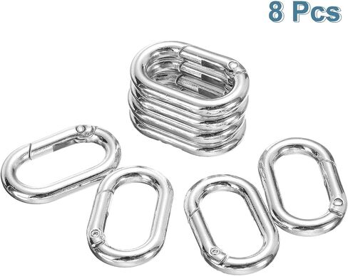 Harfington Spring O Clip Ring Clip ، Metal Spring Clasp Key Ring ، keychain snap buckle accessories for purse الكتف حقيبة أمتعة جلدية DIY Crafts in Kuwait