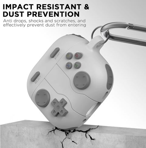 Compatible Airpods 4 Generation Case Cover (2024) - Compatible with AirPods 4th Generation Case, Game Console Design Case, with Cleaner Kit and Keychain in Saudi Arabia