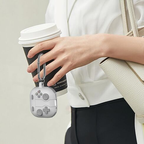 Compatible Airpods 4 Generation Case Cover (2024) - Compatible with AirPods 4th Generation Case, Game Console Design Case, with Cleaner Kit and Keychain in Saudi Arabia