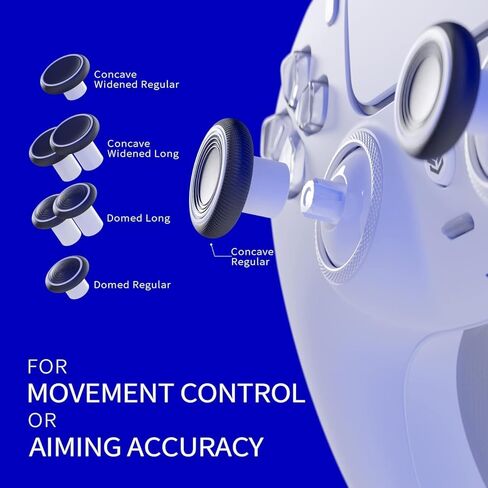 Hexgaming Ultimate Wireless Controller متوافق مع PS5 ، وحدة تحكم ألعاب FPS المعدلة مع المجاذيف - 4 أزرار خلفية - مشغلات الشعر - الإبهام القابلة للتبديل - New Hope Gray in Kuwait