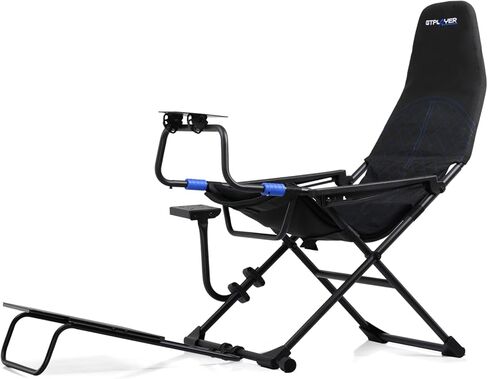 GTPLAYER Sim Racing Cockpit Foldable & Adjustable for High Performance Sim Racing Compact & Flexible Supports All Steering Wheels & Pedals for PC Wheel and Pedals Not Included (Red) in Saudi Arabia