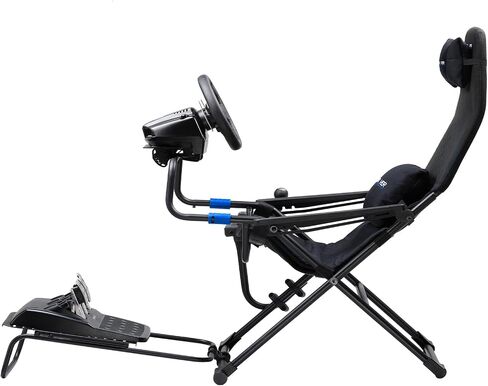 GTPLAYER Sim Racing Cockpit Foldable & Adjustable for High Performance Sim Racing Compact & Flexible Supports All Steering Wheels & Pedals for PC Wheel and Pedals Not Included (Red) in Saudi Arabia