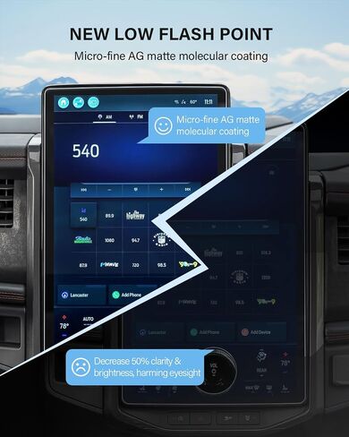 14" Car Screen Protector 【Smooth as Silk】 for 2022 2023 2024 Lexus NX250/NX350/NX350h/NX450h+ Accessories GPS Navigation Touchscreen 9H Tempered Glass Compatible with 2022-2024 NX - HD Clear in Saudi Arabia