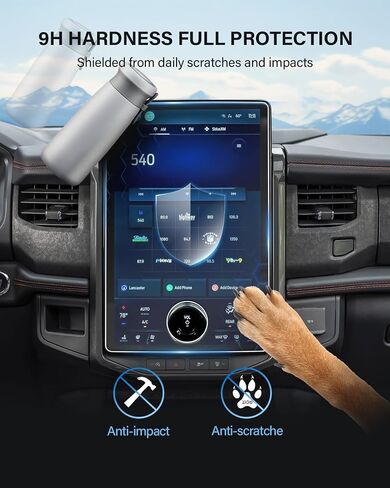 14" Car Screen Protector 【Smooth as Silk】 for 2022 2023 2024 Lexus NX250/NX350/NX350h/NX450h+ Accessories GPS Navigation Touchscreen 9H Tempered Glass Compatible with 2022-2024 NX - HD Clear in Saudi Arabia