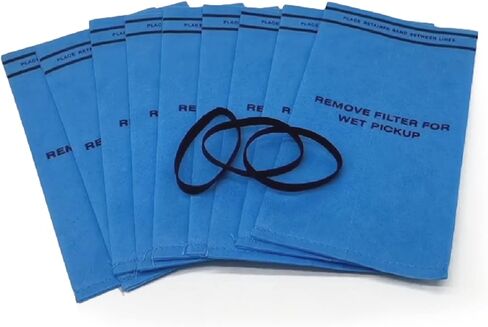 Smilefil 18 Pack Wet Dry Vacuum Bags Compatible with WORKSHOP WS01025F, Craftsman 9-38737, MultiFit VF2000, Select 2-1/2 to 5-Gallon Shop Vacuum Cleaners (9 Vacuum Bags with 3 Retaining Bands) in Saudi Arabia