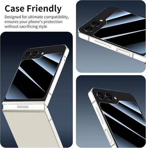 Privacy Screen Protector for Samsung Galaxy Z Fold 4/5, Double Shatterproof Anti-Spy Tempered Glass Film, [Impact- Private Protection][Anti-Shatter][Anti-Scratch][9H Hardness]- 3 Pack in Saudi Arabia