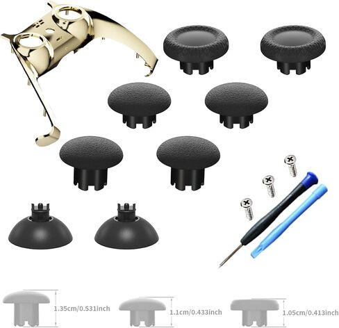 Touchpad Front Shell Compatible with PS5 Controller BDM-010 020 030 040 050, Replacement Faceplate Custom Touch Pad Cover Set and Decorative Trim Shell with Thumbsticks Kits for PS5 Controller in Kuwait