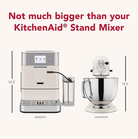KitchenAid Fully Automatic Espresso Machine KF7, KES8557, Porcelain White in Saudi Arabia
