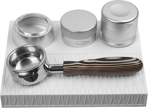 IKAPE Coffee Accessory Tool, Silicone Mat with Portafilter Holder, Espresso Tamping Station Mat, Distributor Food Safe & Non-Slip 11.61''x8.54'' (GJ-MAT) in Saudi Arabia