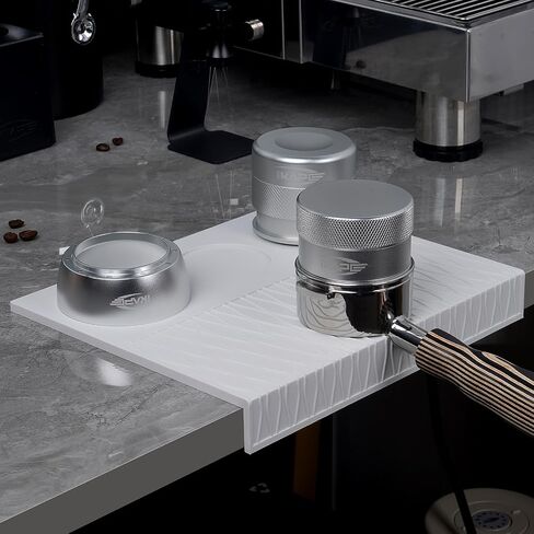 IKAPE Coffee Accessory Tool, Silicone Mat with Portafilter Holder, Espresso Tamping Station Mat, Distributor Food Safe & Non-Slip 11.61''x8.54'' (GJ-MAT) in Saudi Arabia