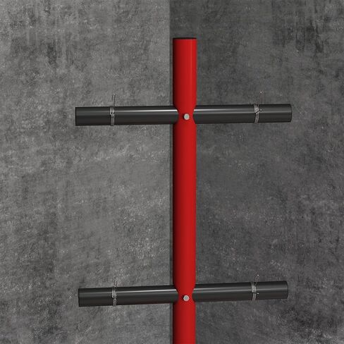 Soozier Weight Plate Rack, Olympic Bumper Plate Rack Holder for 2 inch Plates and Bars, with 4 Transport Wheels and 6 Fasten Clamps, 440lbs Capacity in Kuwait