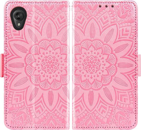 Asuwish Phone Case for Moto E6 with Tempered Glass Screen Protector and Flower Leather Wallet Flip Cover Card Holder Stand Cell Motorola MotoE6 E 6th Generation Gen Moto6E 6 6E XT2005-5 Women Men Blue in Saudi Arabia
