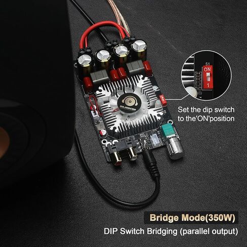 لوحة ZK-2202 فئة D مكبر للصوت ، رقاقة TPA3251 ، 220W × 2 ستيريو/350W سد (مفتاح DIP) ، RCA/AUX/XH2.54-3P المدخلات ، DC12-36V مع مروحة التبريد in Kuwait