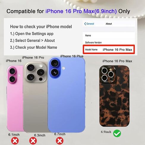 Tortoise Shell Phone Case Compatible for iPhone 15 Pro Max Retro Leopard Cheetah Print Chic Animal Pattern Soft TPU Protective Cool Girls Amber Brown Phone Cover(for iPhone 15 Pro Max) in Saudi Arabia