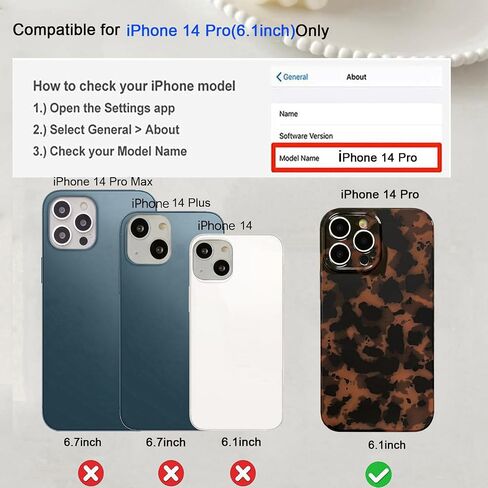 Tortoise Shell Phone Case Compatible for iPhone 15 Pro Max Retro Leopard Cheetah Print Chic Animal Pattern Soft TPU Protective Cool Girls Amber Brown Phone Cover(for iPhone 15 Pro Max) in Saudi Arabia