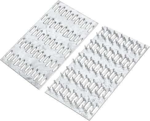 Truss Plates 3x4 Inch Truss Brackets for Wood, 20 Pack Galvanized Mending Plates for Wood Connection, Easy to Use Truss Connectors for Wood-to-Wood Reinforcing in Saudi Arabia