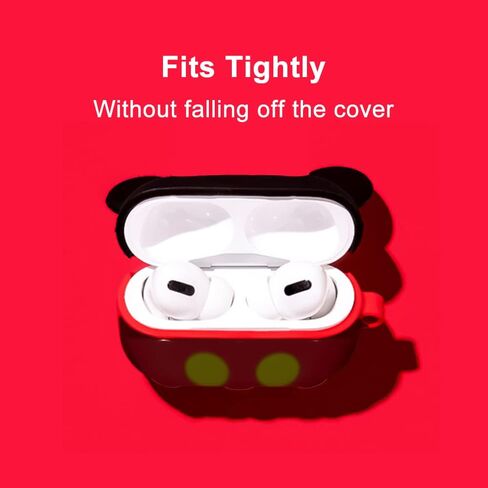 Cute Case Cover Compatible with AirPods Pro 1st&2nd,Funny Unique 3D Soft Silicone Shockproof Protective Skin Case Cover for Airpod Pro 1st&2nd Case-Pink Mouse in Saudi Arabia