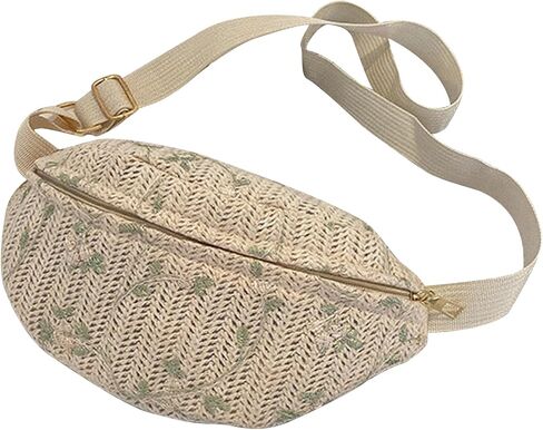 eYLun Women Fanny Pack Crossbody Bag Adjustable Casual Waist Bag FashionChest Bag Waist Pack for Travel Walking Running Hiking White in Saudi Arabia