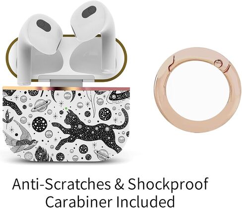 Berkin Arts Compatible with AirPods 3rd Generation Case Ultra Slim Protetive Cover with Keychain Space Art Cosmic Night Background in Saudi Arabia