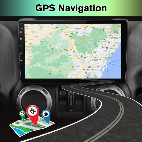 ترقية استريو لراديو السيارة لجيب Wrangler JK 2007-2018 دودج رام أندرويد 13 مع Carplay Android Auto in Kuwait