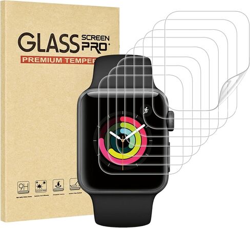 Watbro [8 Pack] Screen Protector for Apple Watch 49mm Ultra 2/1 Anti-Scratch,iWatch Self-Healing Soft TPU,Bubble-Free,HD Clear Soft Watch Film,Touch Sensitive,Ultra-thin for iWatch Accessories in Saudi Arabia