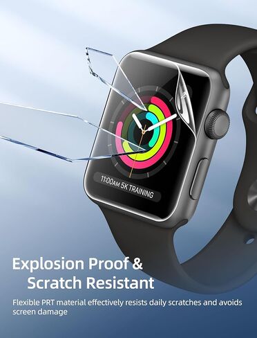 Watbro [8 Pack] Screen Protector for Apple Watch 49mm Ultra 2/1 Anti-Scratch,iWatch Self-Healing Soft TPU,Bubble-Free,HD Clear Soft Watch Film,Touch Sensitive,Ultra-thin for iWatch Accessories in Saudi Arabia