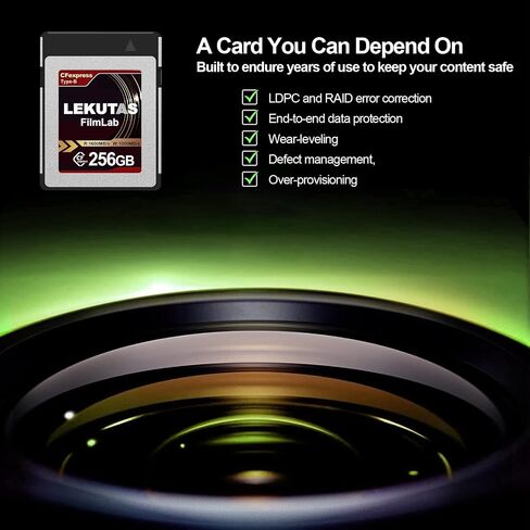 512GB CFexpress 4.0 Type B Memory Card, R3600MB/s W3000MB/s CFX xqd Cards Type B for Cameras 8K RAW, Compatible with Nikon Z6/Z7/Z9/D6/D850, Canon EOS-1DXMark III/EOS-R5, S1/S1R, DJI Ronin 4D in Saudi Arabia