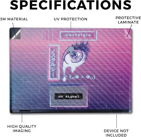 Laptop Skin Compatible with Alienware M16 R2 (2024) - Sad Nostalgia - Premium 3M Vinyl Protective Wrap Decal Cover - Easy to Apply | Crafted in The USA by MightySkins in Saudi Arabia