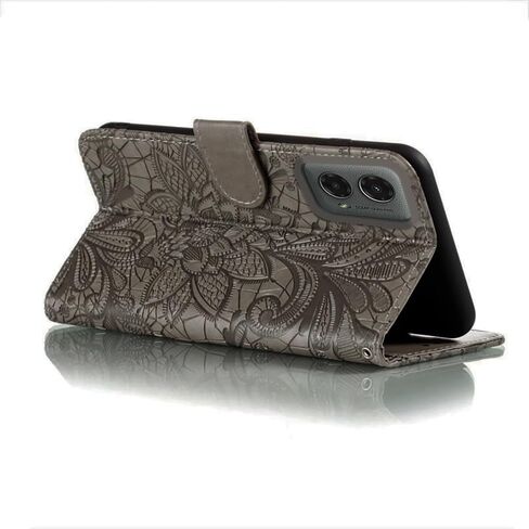 For Motorola Moto G 5G 2024 [Not Fit 2023 Version] Embossing Wallet Case Kickstand Magnetic Flip Cover Credit Cards Slot PU Leather Shockproof Flip Magnetic Case For Moto G 5G 2024 (Purple) in Saudi Arabia
