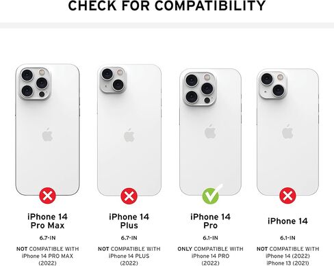 URBAN ARMOR GEAR UAG Designed for iPhone 14 Pro Case Black 6.1" Civilian Built-in Magnet Compatible with MagSafe Charging Sleek Ultra Thin Slim Dropproof Shockproof Protective Cover in Saudi Arabia