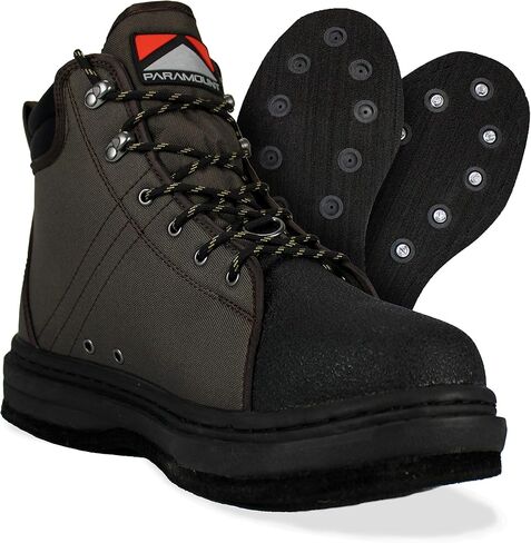 Paramount Outdoors Womens and Youth Stonefly Cleated and Felt Sole Wading Shoe Fly Fishing Boot in Saudi Arabia