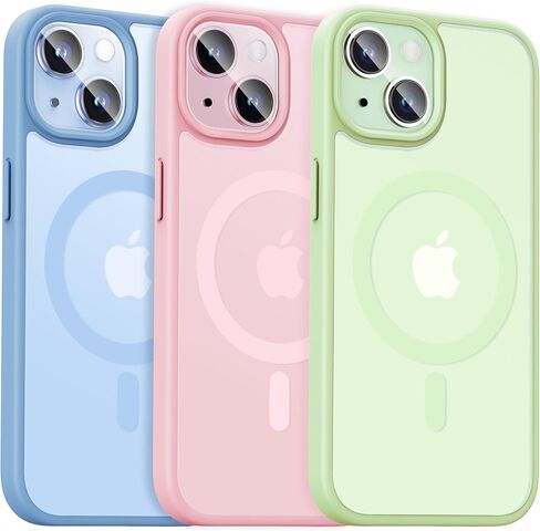 for iPhone 15 Case, Convenient & Fast Magnetic Phone Case Compatible with MagSafe, Shockproof Mil-Grade Protection, Slim Case for Wireless Charger, Magnetic Car Holder and More, Sakura Pink in Saudi Arabia