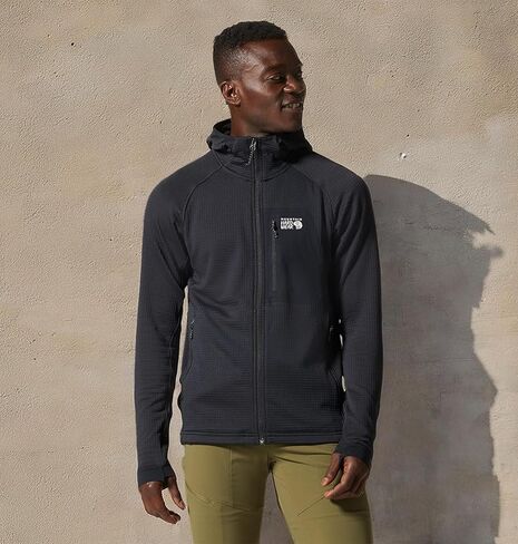 Mountain Hardwear mens Polartec Power Grid Full Zip Hoody in Kuwait