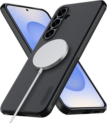 Nillkin Magnetic Shockproof for Samsung Galaxy S25 Ultra Case Magsafe, [Military-Grade Protection] [Anti-Scratch & Slip] [Compatible with MagSafe] Slim Case for Galaxy S25 Ultra Case Magsafe, Black in Saudi Arabia