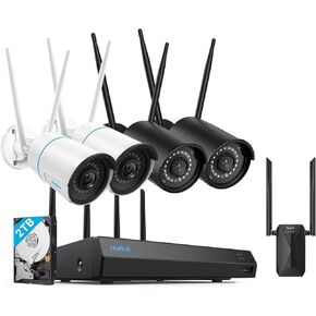 WiFi Camera System with WiFi Extender Bundle, WiFi Mesh, AP (Access Point) Mode, 5MP HD Security Camera with Dual-Band WiFi, 12CH WiFi NVR with 2TB HDD Pre-Installed