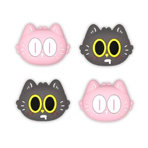 PlayVital Joystick Caps for Nintendo Switch, Thumbstick Caps for Switch Lite, Analog Cover for OLED Joycon Thumb Grips - Moonlight Cat