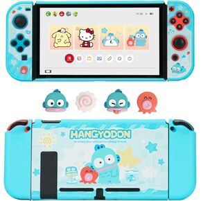 Cute Switch Thumb Grip Caps & Protective Shell for Nintendo Switch - Fish