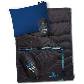 Wise Owl Outfitters Camping Pillow & Camping Blanket - Camping Accessories - Camping Gear Must Haves for Winter Camping