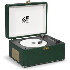 CD Player Retro with Upgraded Speakers Bluetooth in/Out Rechargeable Portable CD Player for Home with LED Screen Boombox USB Type-c Green