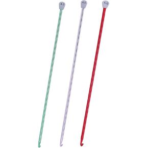 Weabetfu Tunisian Crochet Hook 6mm 7mm 8mm Long Crochet Hooks Set 3pcs Extra Long Crochet Hook 13.8 Metal Afghan Crochet Needles for Crocheting,Perfect for Beginner/Lightweight/Easy to Use