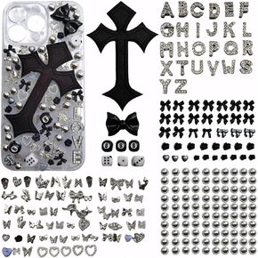 Junk Case Charms ，charms for junk cases, Large Embellishments, Resin Flatbacks, Cute Charms – DIY Phone Case Kit, Dark Cute Style
