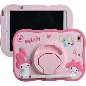 Cartoon Case for iPad 10.2"，MONEHOYSY Cute Soft Silicone Kickstand [Drop Proof,Shock Proof,Anti Slip] Back Stand Cover Case for Kids Children Teens Girls Boys (Pika) in Saudi Arabia