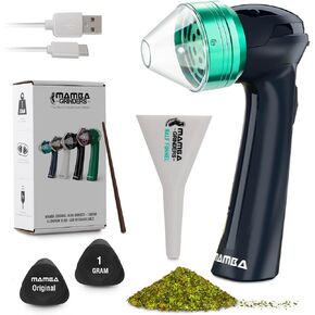 Mamba Original 1G Gray USB Electric Herb Grinder with Color Box. آلة العشبية المعدنية الصغيرة المحمولة ومطحنة التوابل للمطبخ