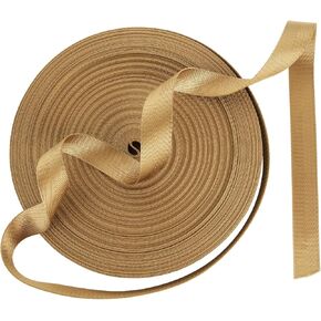 1 Inch Wide Polyester Webbing Strap 50 Yards Heavy Duty Polyester Strapping, Durable Flat Webbing Strapping for Dog Leash, Seat Belt, Backpack Handles, Outdoor DIY Crafts (25mm) - Army Green