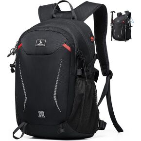 OIWAS Hiking Backpack, 20L Ultralight Camping Backpack for Men, Water Resistant Hiking Daypack with Hydration Bladder Outlet, Small Hiking Backpacks for Outdoor, Cycling